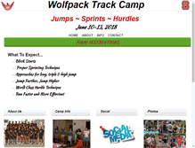 Tablet Screenshot of nctrackcamp.com
